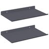 vidaXL Schwebendes Regal 2 pcs Anthrazit 30 x 18 x 2,5 cm Stahl