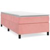 vidaXL Boxspringbettgestell Rosa 80x200 cm Samt