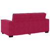 vidaXL 2-Sitzer-Sofa Weinrot 140 cm Samt