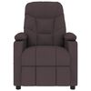 vidaXL Massagesessel Dunkelbraun Stoff