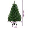 vidaXL Künstlicher Weihnachtsbaum Grün 120 cm PVC und Metall