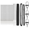 vidaXL Sechseckzaun mit Pfosten 25 x 1,2 m PVC-beschichteter Stahl