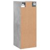 vidaXL Wandschrank Betongrau 34,5x34x90 cm