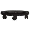 vidaXL Pflanzenroller 30 cm Durchmesser Schwarz 170 kg