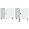 vidaXL Nachttisch 2 pcs Wei&szlig; 43 x 34,5 x 50 cm Holzwerkstoff