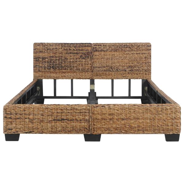 vidaXL Bettgestell Natur Rattan 140 x 200 cm