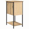 vidaXL Nachttisch 2 pcs Eiche handwerklich 32 x 42 x 70 cm