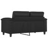 vidaXL 2-Sitzer-Sofa Schwarz 120 cm Kunstleder