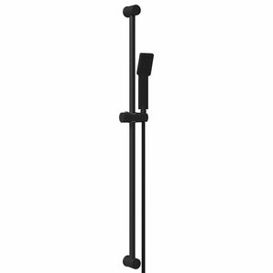 vidaXL Duschsystem-Set Schwarz 100 cm Edelstahl