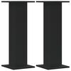 vidaXL Lautsprecherst&auml;nder 2 Stk. Schwarz 30x30x80 cm Holzwerkstoff