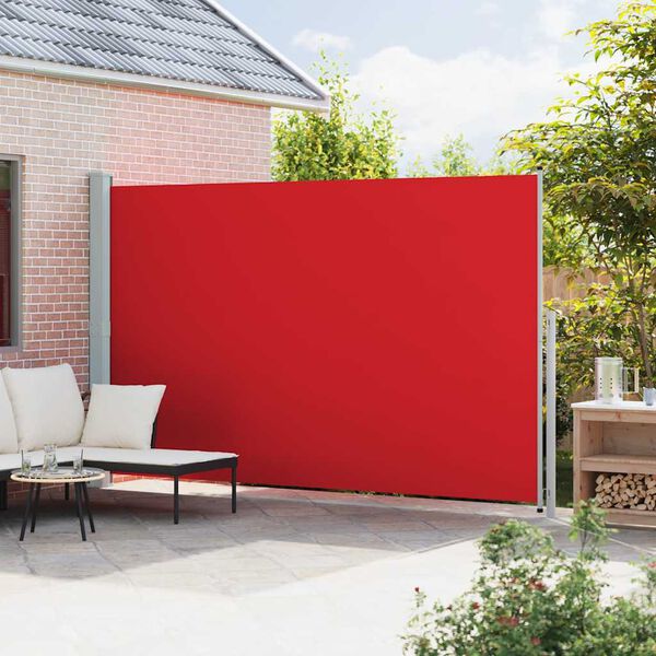 vidaXL Seitenmarkise Ausziehbar 220x500 cm Rot