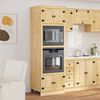 vidaXL Schrank SKI Honigbraun 66 x 58 x 207 cm Massives Kiefernholz