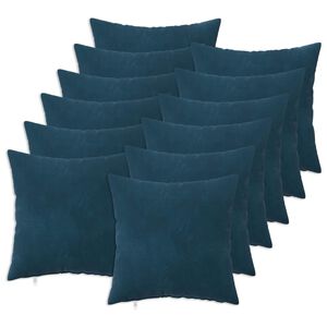 vidaXL Kissen mit Kissen HEERLEN 12 Stk. Blau Samt