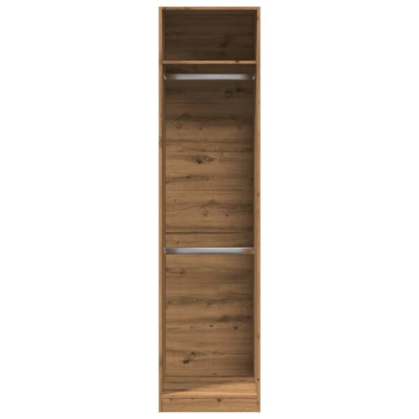 vidaXL Kleiderschrank Artisan-Eiche 50x50x200 cm Holzwerkstoff
