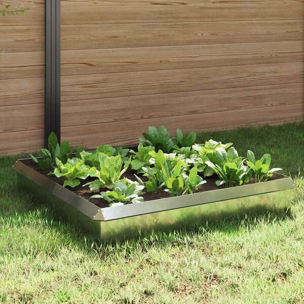 vidaXL Schneckenzauns 8 pcs Silber Verzinkter Stahl