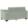 vidaXL Zweisitzer-Sofa Hellgrau 160x77x82 cm Samt