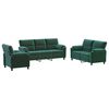vidaXL Sofa-Set 3 pcs Dunkelgr&uuml;n Samt