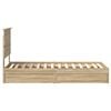 vidaXL Aufbewahrungsbett Sonoma-Eiche 75 x 190 cm Holzwerkstoff