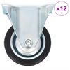 vidaXL 12 Stk. Bockrollen 75 mm