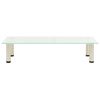 vidaXL TV-Tisch 80x35x17 cm Satiniertes Hartglas