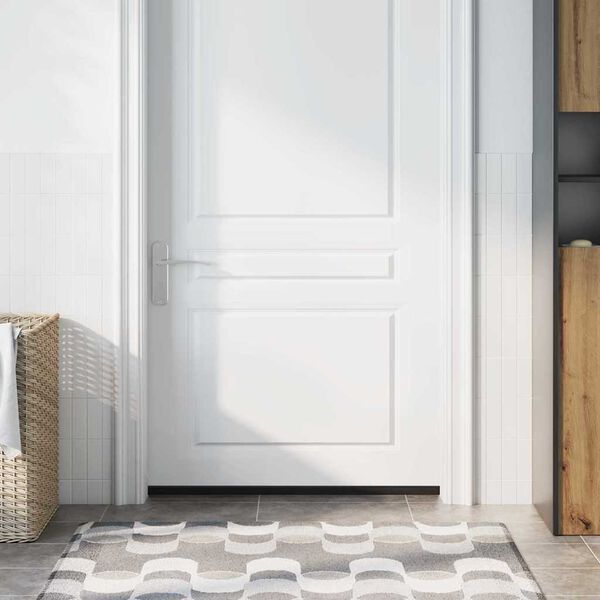 vidaXL Selbstklebende T&uuml;rb&uuml;rstendichtungen 12 pcs Schwarz 100 cm