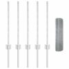 vidaXL Zaun mit Pfosten Silber 0,6 x 10 m Stahl