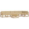 vidaXL Outdoor-Sofagarnitur 7 Stk. Wei&szlig; und Beige Polyester