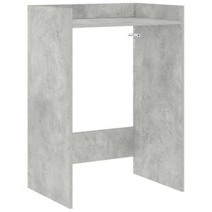 vidaXL Waschmaschinen-Schrank mit Speicher Betongrau 67,5 x 48 x 97 cm