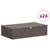 vidaXL Aufbewahrungsbox 24 pcs Grau 70 x 40 x 18 cm Vliesstoff