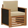 vidaXL Outdoor Mittelsofa Natur
