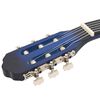 vidaXL 12-tlg. Klassikgitarren-Set f&uuml;r Anf&auml;nger Blau 4/4 39"