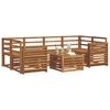 vidaXL Sofagarnituren 7 pcs Natur Massivholz Akazie