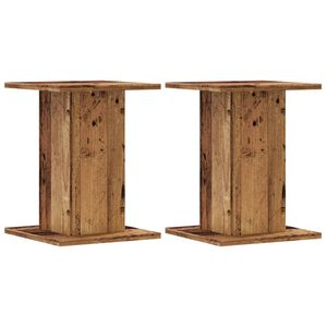 vidaXL Lautsprecherst&auml;nder 2 Stk. Altholz-Optik 30x30x40 cm