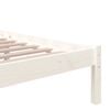 vidaXL Massivholzbett Wei&szlig; 90x200 cm