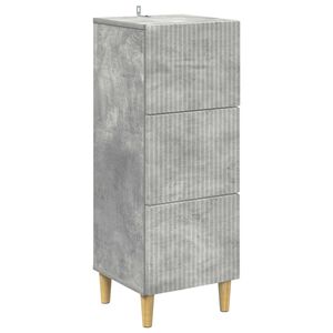 vidaXL Schubladenschrank Betongrau 33 x 34,5 x 90 cm Holzwerkstoff