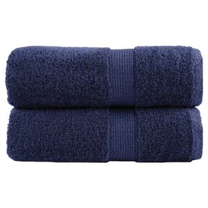 vidaXL Premium-Wascht&uuml;cher SOLUND 2 Stk. Marineblau 30x30 cm 600 g/m&sup2;