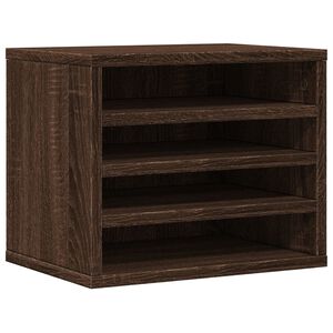vidaXL Schreibtisch-Organizer Braun Eichen-Optik 36x26x29,5 cm