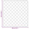 vidaXL Ganzjahresbettdecke Gepolstert Hellgrau 200 x 220 cm
