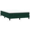 vidaXL Boxspringbett mit Matratze Dunkelgr&uuml;n 140x210 cm Samt