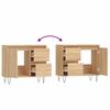 vidaXL Badschrank Sonoma-Eiche 65x33x60 cm Holzwerkstoff