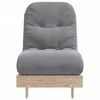 vidaXL Futon Schlafsofa mit Matratze 60x206x11 cm Massivholz Kiefer
