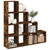 vidaXL Raumteiler-B&uuml;cherregal 4 Stufen R&auml;uchereiche 131,5x29x131,5 cm