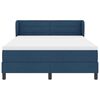 vidaXL Boxspringbett mit Matratze mit Kopfteil Blau 140 x 190 cm Stoff