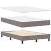 vidaXL Boxspringbett mit Matratze Taupe 120 x 190 cm Stoff