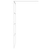 vidaXL Duschwand f&uuml;r Begehbare Dusche Wei&szlig; 90x195 cm ESG-Klarglas