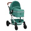 vidaXL 2-in-1-Kinderwagen Gr&uuml;n Aluminium
