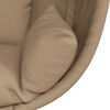 vidaXL H&auml;ngesessel Ei-Design mit St&auml;nder Taupe Stoff und Stahl