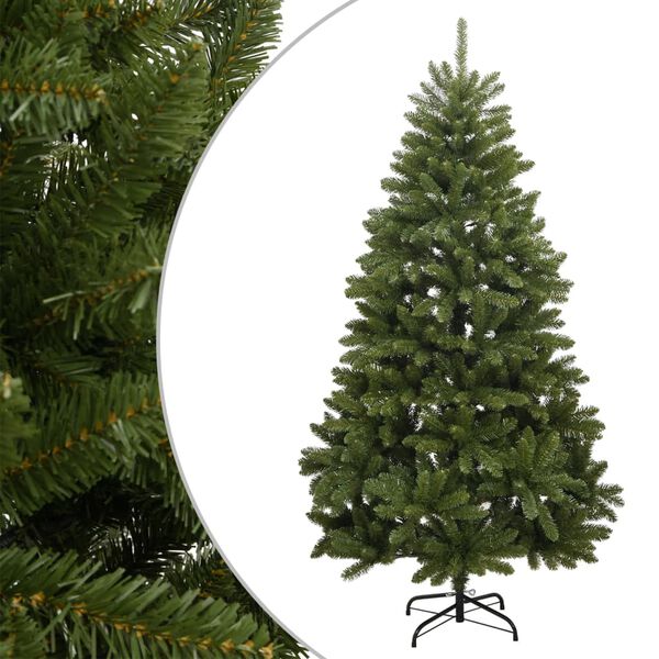 vidaXL K&uuml;nstlicher Weihnachtsbaum Klappbar mit St&auml;nder Gr&uuml;n 270 cm