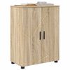 vidaXL Badezimmerschrank mit Speicher Sonoma-Eiche 60 x 35 x 80 cm