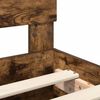 vidaXL Bettrahmen Ger&auml;ucherte Eiche 135 x 190 cm Holzwerkstoff